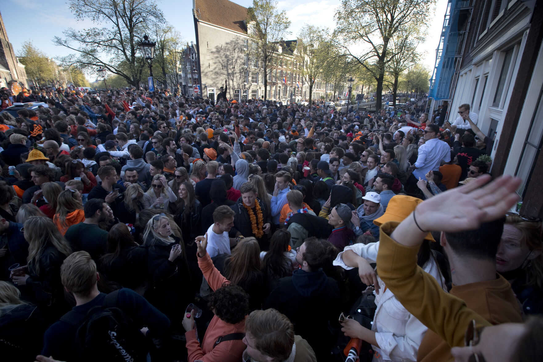 APTOPIX Virus Outbreak Netherlands King's Day